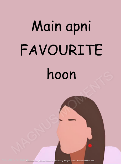 Fridge/Almirah Magnet: "Main apni FAVOURITE hoon"